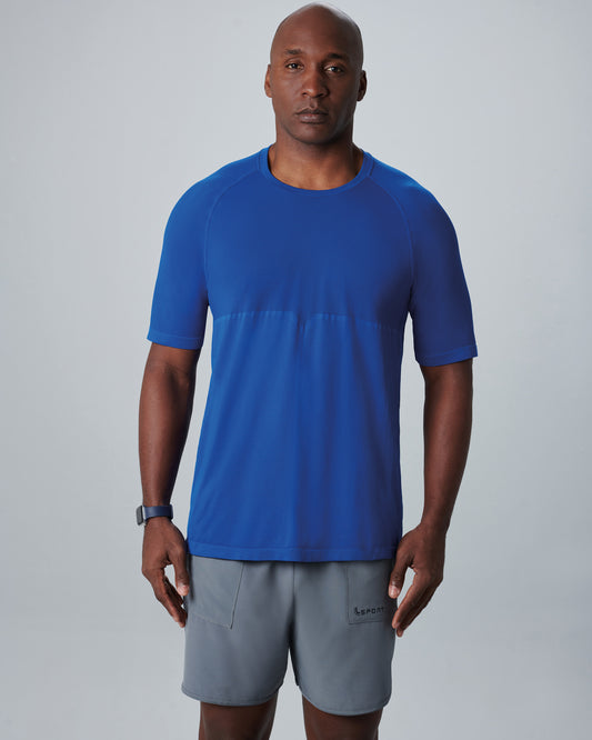 Lupo Men's Seamless Dry Running Sports T-Shirt Free