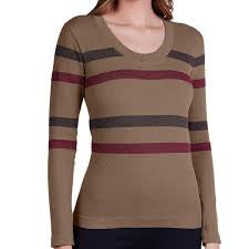 Lupo Trend Seamless Stripped Long Sleeved Top