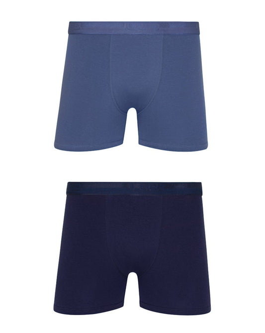Lupo Underwear Men's Stretch Cotton Trunks - 2 Pack